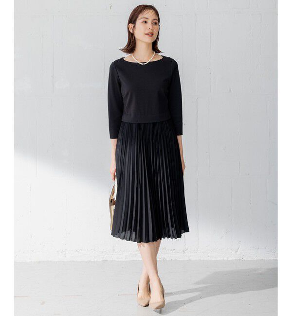 組曲「【VERY3月号掲載・KUMIKYOKU NAVY・WEB限定】ジャージーコンビプリーツ ワンピース」|ワンピース|