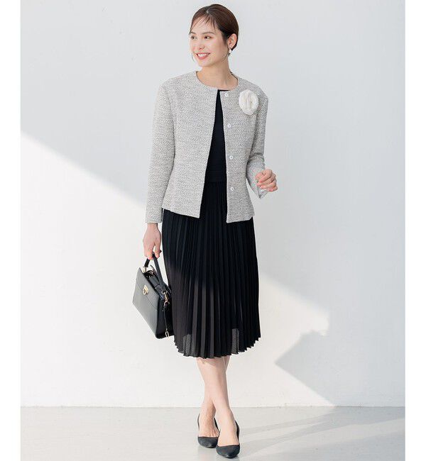 組曲「【VERY3月号掲載・KUMIKYOKU NAVY・WEB限定】ジャージーコンビプリーツ ワンピース」|ワンピース|