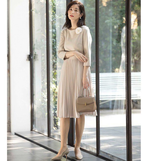 組曲「【VERY3月号掲載・KUMIKYOKU NAVY・WEB限定】ジャージーコンビプリーツ ワンピース」|ワンピース|