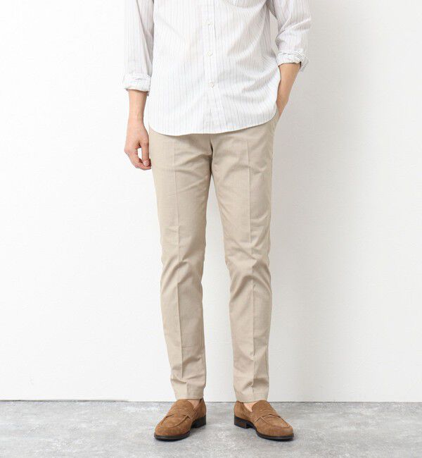 NOLLEY'S goodman「《ビジカジ対応》綿麻COOLMAX スリムフィットパンツ 25SS」|チノ|