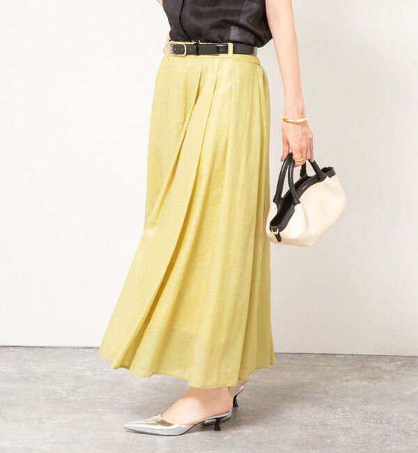 NOLLEY'S「シアーチンツタックスカート」|フレア|