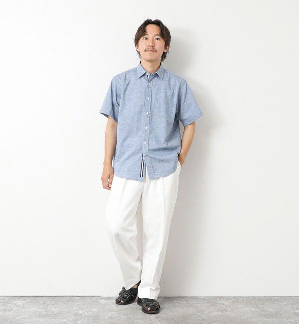 NOLLEY'S goodman「綿麻レギュラーカラー テープシャツ 25SS」|シャツ・ブラウス|