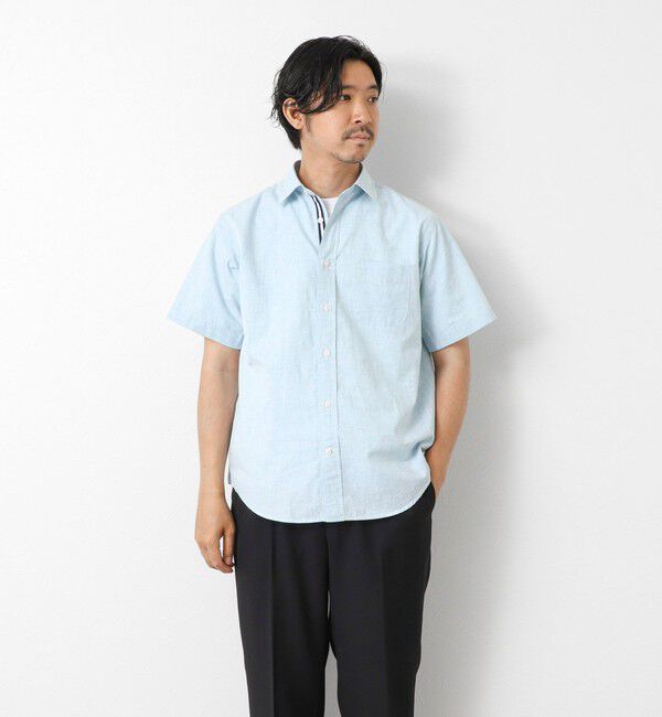 NOLLEY'S goodman「綿麻レギュラーカラー テープシャツ 25SS」|シャツ・ブラウス|