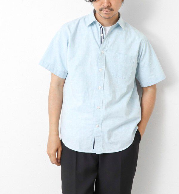 NOLLEY'S goodman「綿麻レギュラーカラー テープシャツ 25SS」|シャツ・ブラウス|