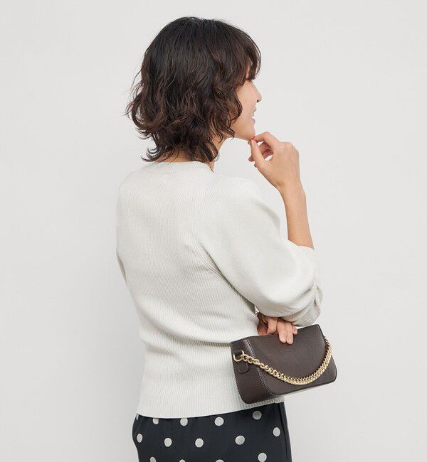 NOLLEY'S「《手洗い可能》リブパフスリーブプルオーバーニット」|ニット・セーター|