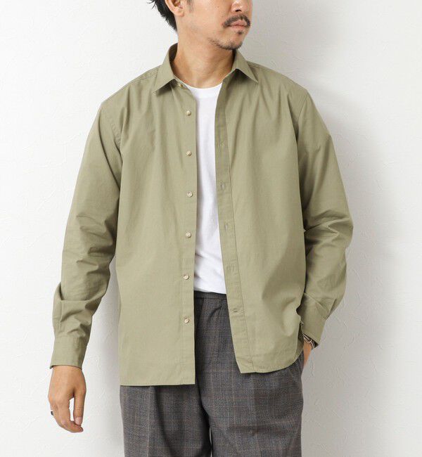 NOLLEY'S goodman「ピーチブロード レギュラーカラーシャツ 25AW」|シャツ・ブラウス|オリーブ