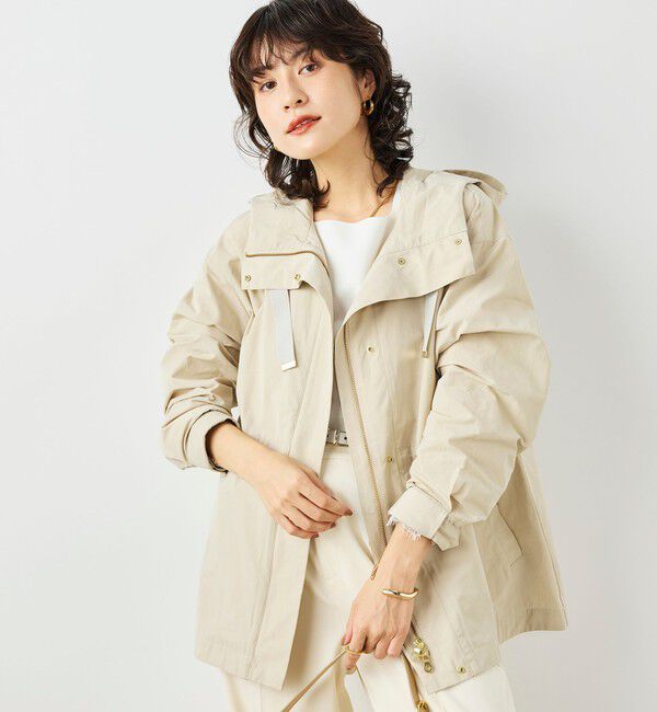 NOLLEY'S「【WEB限定カラー】ウォッシャブル2WAY撥水フーテッドブルゾン」|ブルゾン・スタジャン|