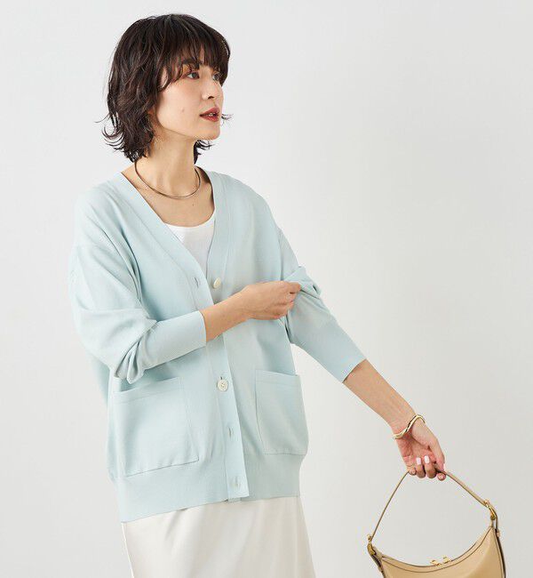 NOLLEY'S sophi「《手洗い可能》マルチファンクションVネックカーディガン」|カーディガン|