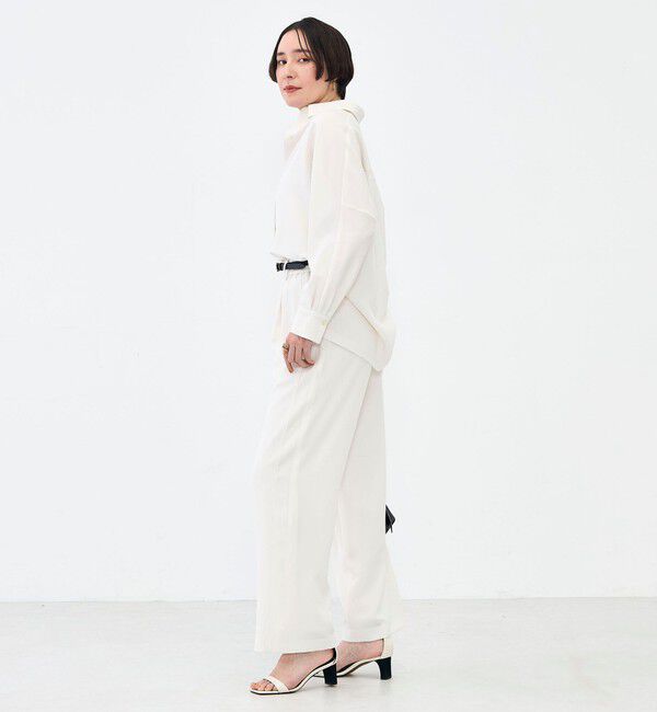 NOLLEY'S sophi「《セットアップ対応》ウォッシャブルストレッチツイルイージーワイドパンツ」|その他|