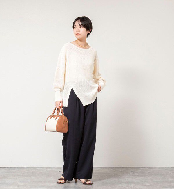 NOLLEY'S sophi「《セットアップ対応》ウォッシャブルストレッチツイルイージーワイドパンツ」|その他|