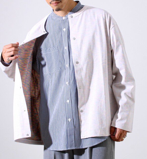 GLOSTER「【春の人気作が復刻】【裏グラデーションシリーズ】天竺クルーカーディガン」|カーディガン|