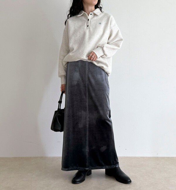 fredy emue「FR刺繍衿付き起毛スウェットプルオーバー」|スウェット・ジャージ|