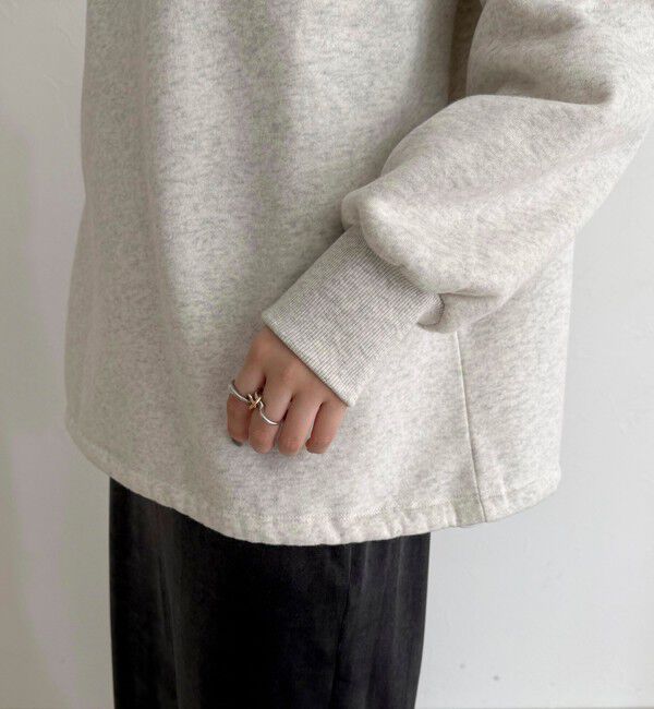 fredy emue「FR刺繍衿付き起毛スウェットプルオーバー」|スウェット・ジャージ|