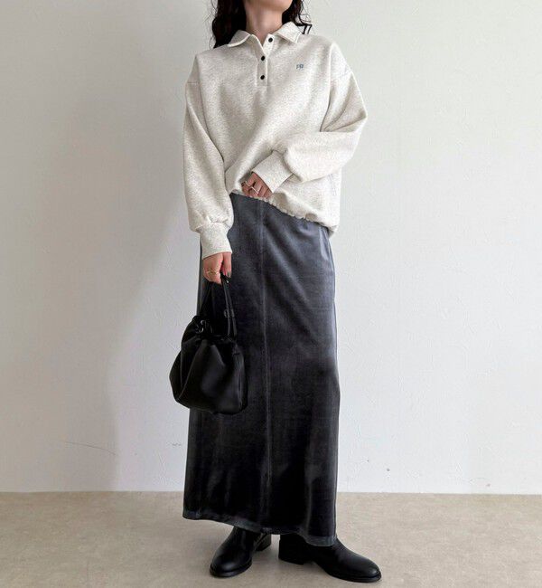 fredy emue「FR刺繍衿付き起毛スウェットプルオーバー」|スウェット・ジャージ|