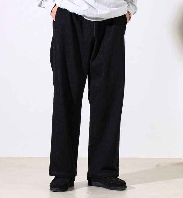 GLOSTER「【シーズンレス/ストレスフリーな穿き心地】ワイドストレッチデニムパンツ」|デニム|