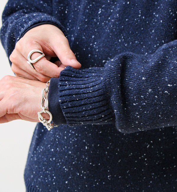 GLOSTER「【冬の大人レイヤードに】ネップハーフジッププルオーバー」|ニット・セーター|