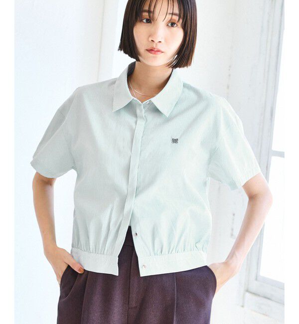 VIS「刺繍ロゴハーフスリーブシャツ」|シャツ・ブラウス|
