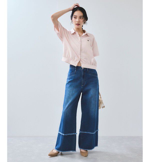 VIS「刺繍ロゴハーフスリーブシャツ」|シャツ・ブラウス|