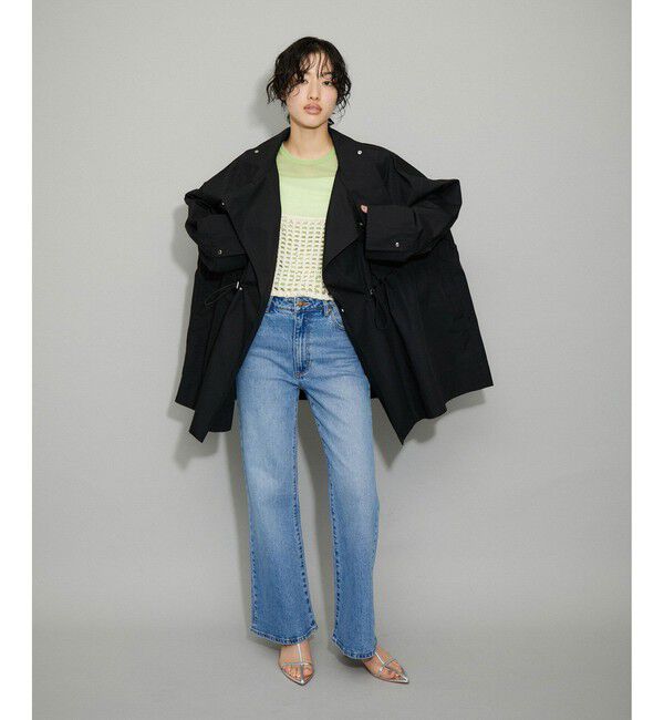 ADAM ET ROPE'「【WEB限定】スタンドカラーハーフモッズコート」|ミリタリー・モッズコート|