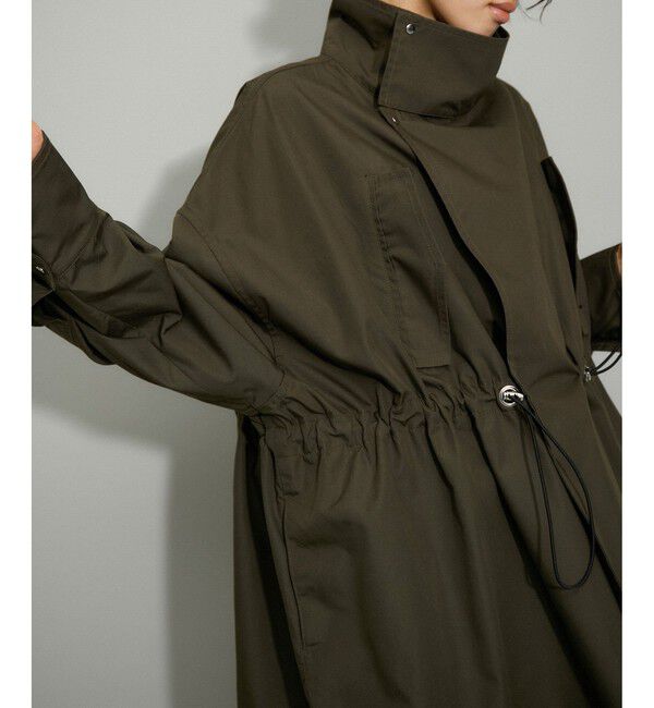 ADAM ET ROPE'「【WEB限定】スタンドカラーハーフモッズコート」|ミリタリー・モッズコート|