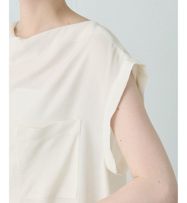  「サテンワッシャーノースリーブブラウス」|シャツ・ブラウス|