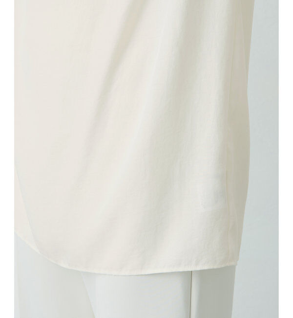  「サテンワッシャーノースリーブブラウス」|シャツ・ブラウス|