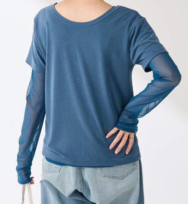  「Q.anos レイヤードTシャツ」|Tシャツ・カットソー|