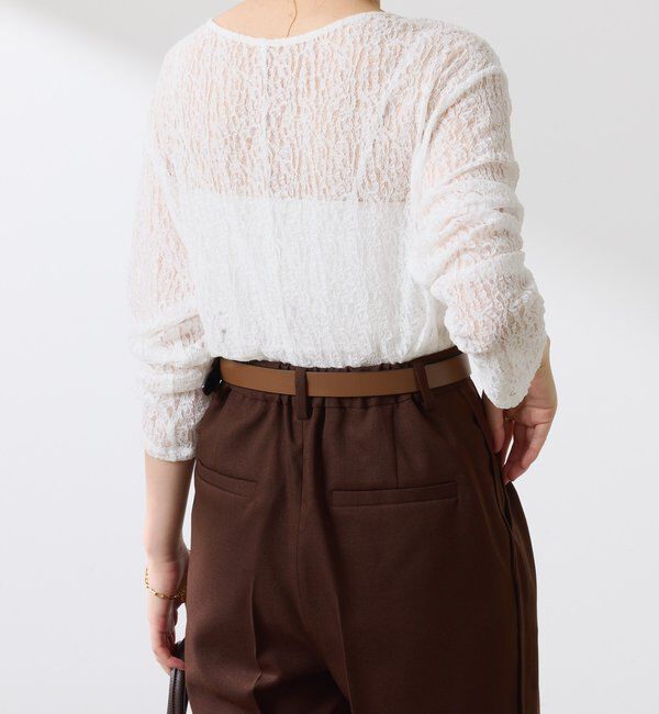  「レースオーバーチュニック」|Tシャツ・カットソー|