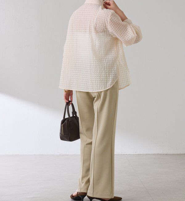  「ボウタイチェックブラウス」|シャツ・ブラウス|