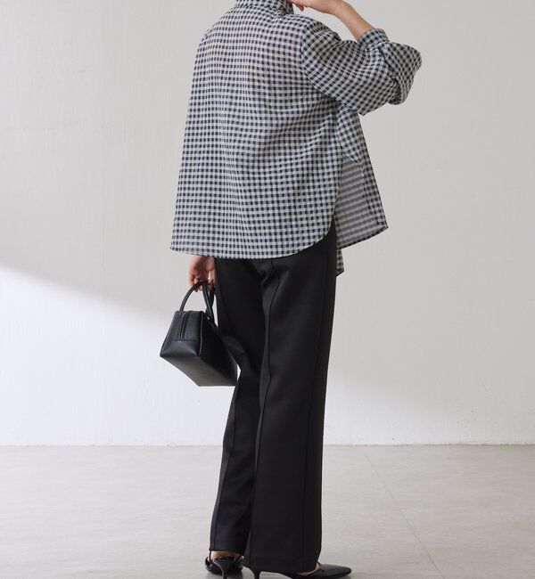  「ボウタイチェックブラウス」|シャツ・ブラウス|