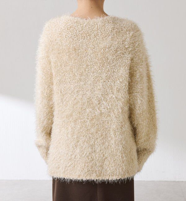  「ビーンズヤーンVネックニット」|ニット・セーター|