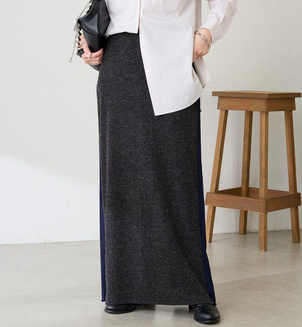  「Q.anos 2フェイスデニムスカート」|スカート|