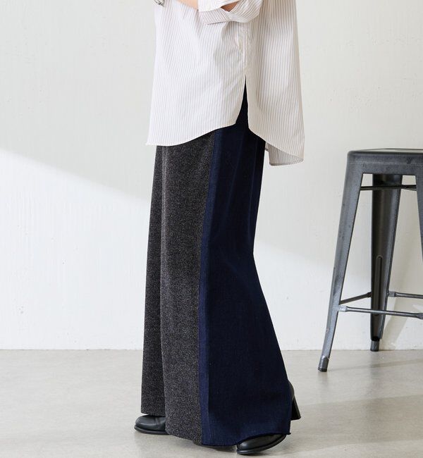  「Q.anos 2フェイスデニムスカート」|スカート|