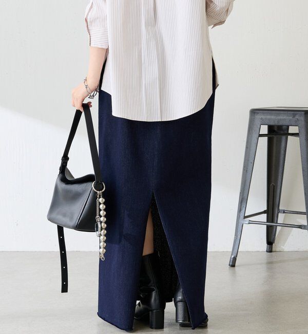  「Q.anos 2フェイスデニムスカート」|スカート|