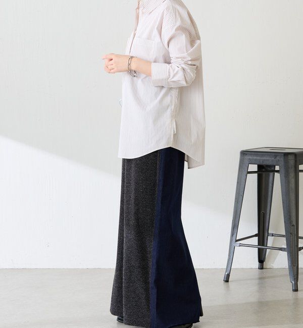  「Q.anos 2フェイスデニムスカート」|スカート|