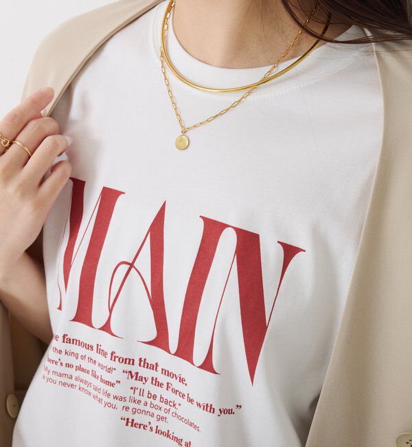  「オーバーロゴTシャツ」|Tシャツ・カットソー|