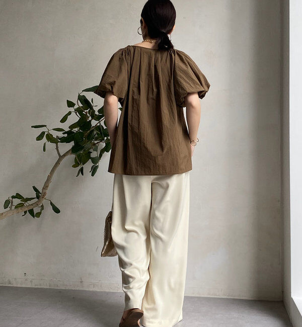  「【累計販売数3万枚突破/22色４サイズ展開！】タックワイドパンツ」|チノ|