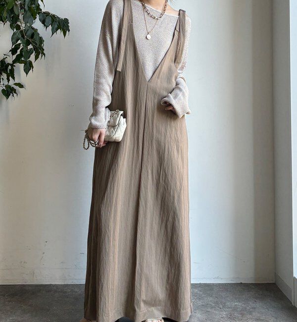 ワンピースルミネ21 新色追加/前後2WAYで着られる】深Vワンピース｜ルミネのファッション