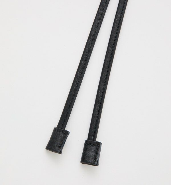  「【ウエストのアクセントに】レザーコードベルト」|ベルト|