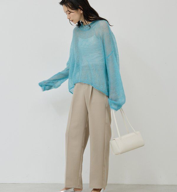  「【シワになりにくい】ジャージータックワイドパンツ」|チノ|