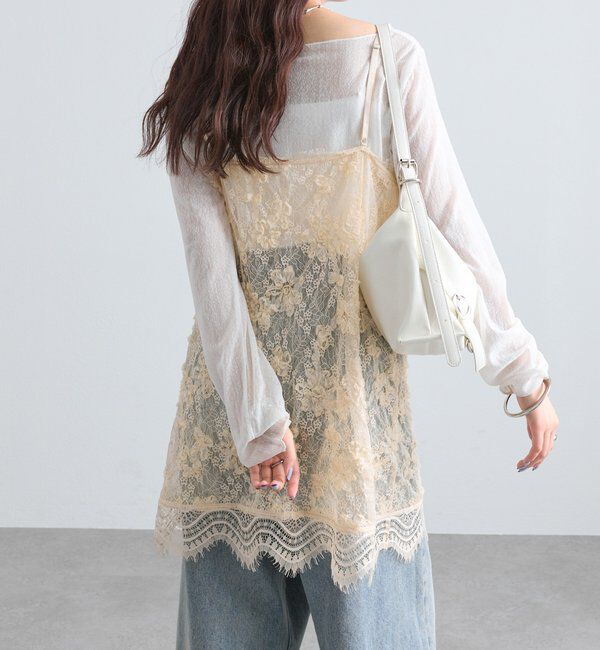  「レースVキャミチュニック」|シャツ・ブラウス|