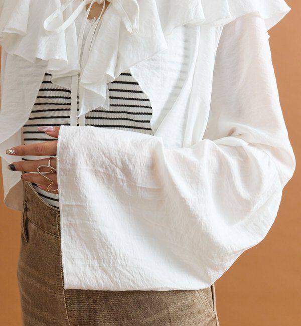  「ラッフルボレロブラウス」|シャツ・ブラウス|