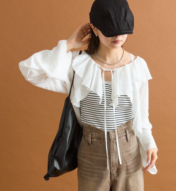  「ラッフルボレロブラウス」|シャツ・ブラウス|