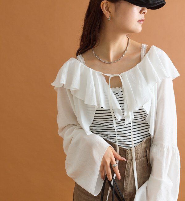  「ラッフルボレロブラウス」|シャツ・ブラウス|