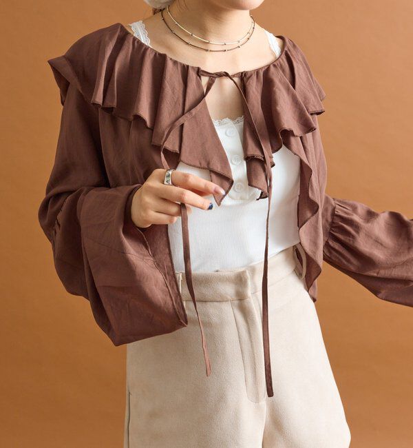  「ラッフルボレロブラウス」|シャツ・ブラウス|