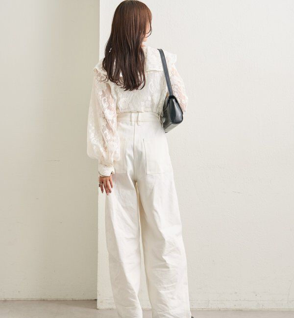  「ラッフルカラー ブラウス」|シャツ・ブラウス|