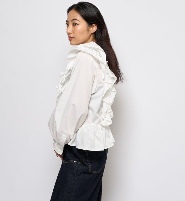  「フリルペプラムブラウスカーデ」|シャツ・ブラウス|