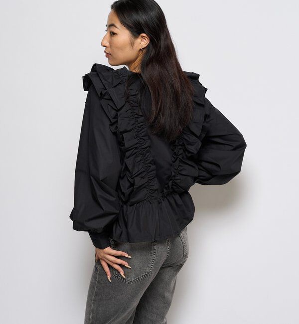  「フリルペプラムブラウスカーデ」|シャツ・ブラウス|