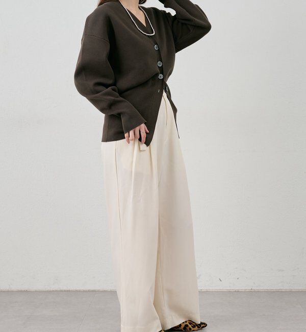  「スムースシェイプカーディガン」|カーディガン|