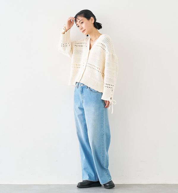 collex「袖口レースアップ2WAYカーディガン」|カーディガン|